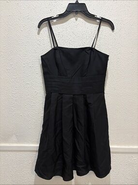Ann Taylor Black Spaghetti Strap Mini Dress